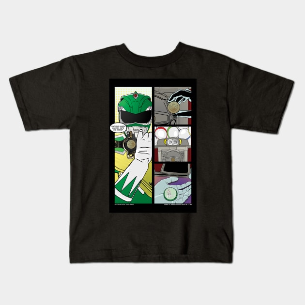 Green Ranger 25 cents Kids T-Shirt by Donforte